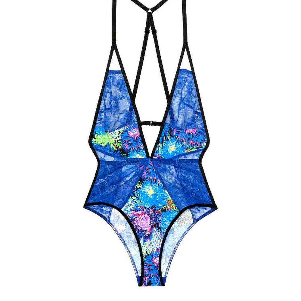 RARE Victorias Secret X Mary KATRANTZOU Plunge Teddy